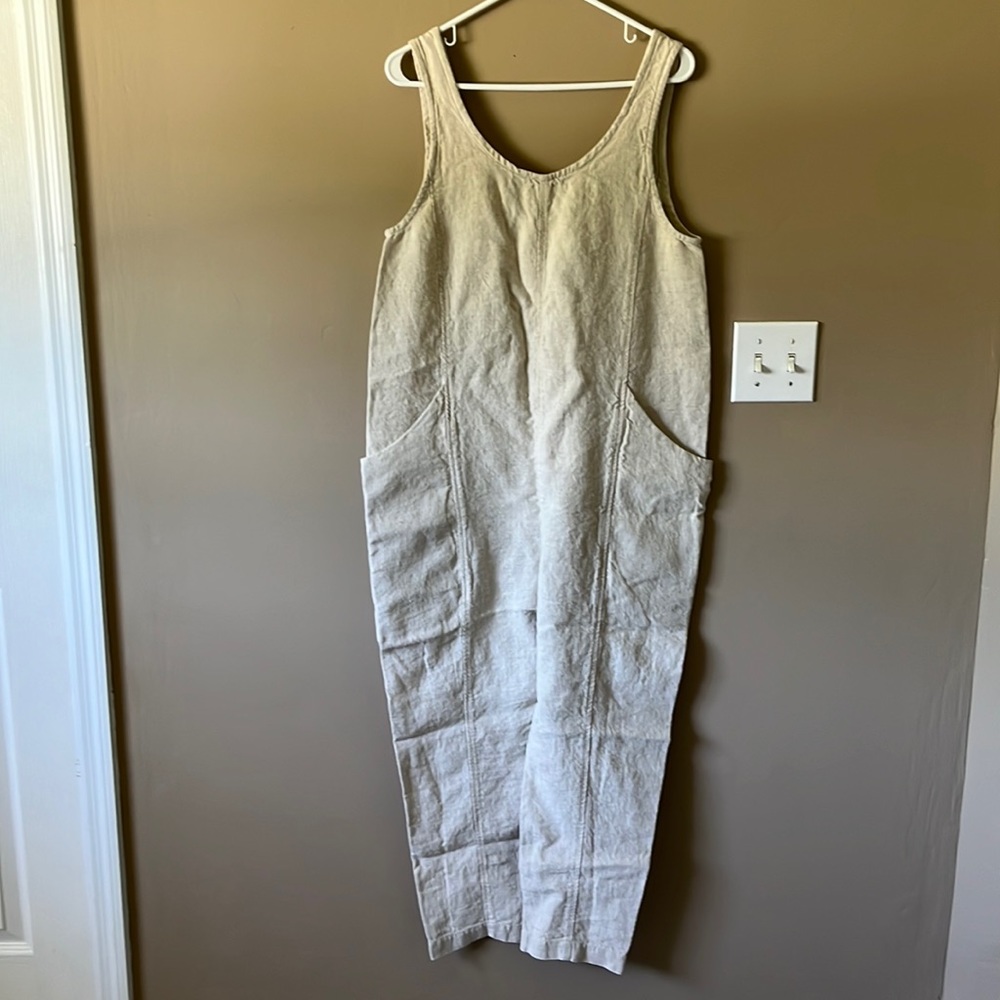 Elizabeth Suzann Clyde Jumpsuit in Flax Linen S-R